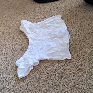 White crop top